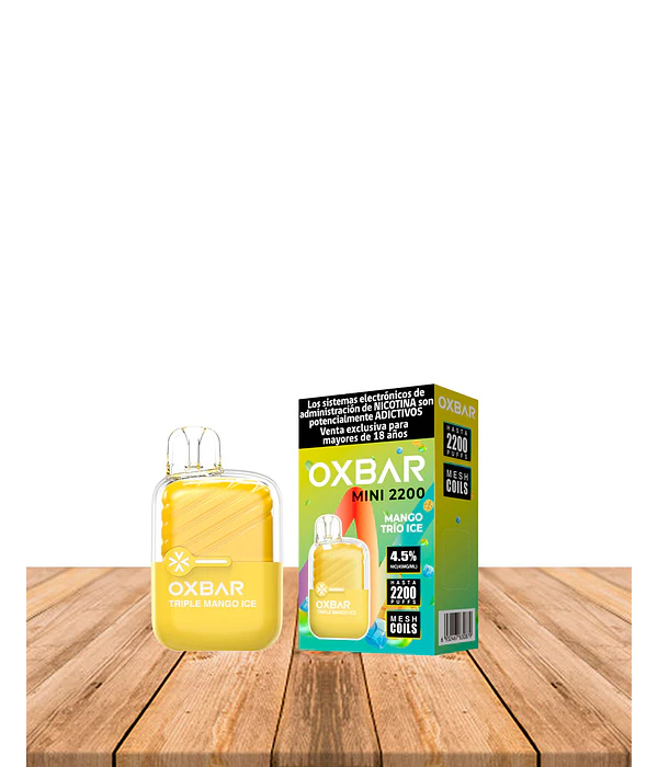Vaper Desechable Oxbar Mini 2200 puff Mango Ice