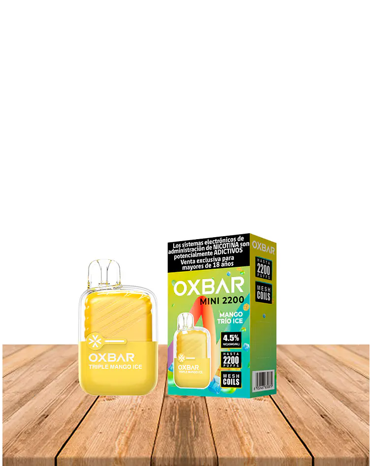 Vaper Desechable Oxbar Mini 2200 puff Mango Ice