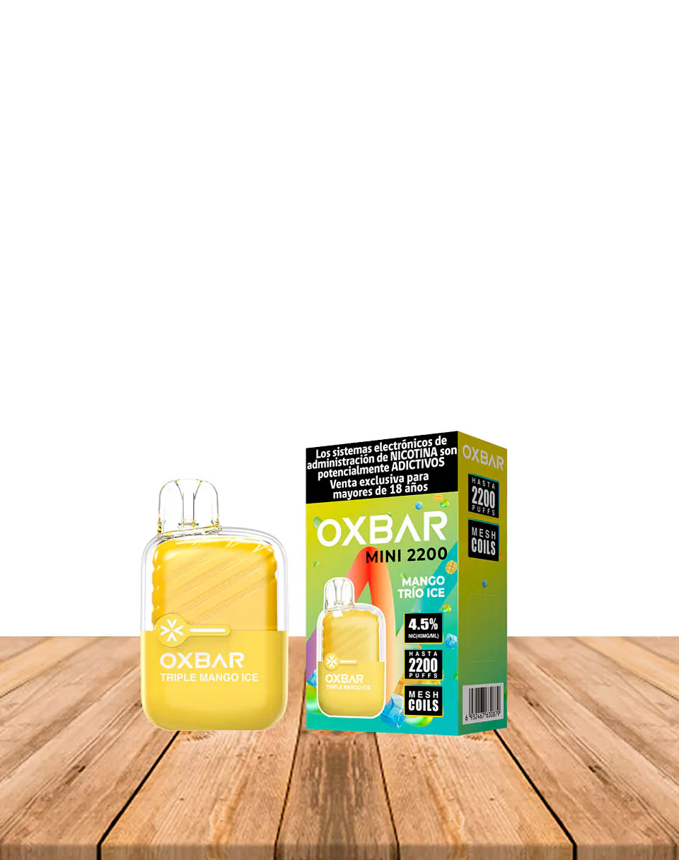 Vaper Desechable Oxbar Mini 2200 puff Mango Ice 1