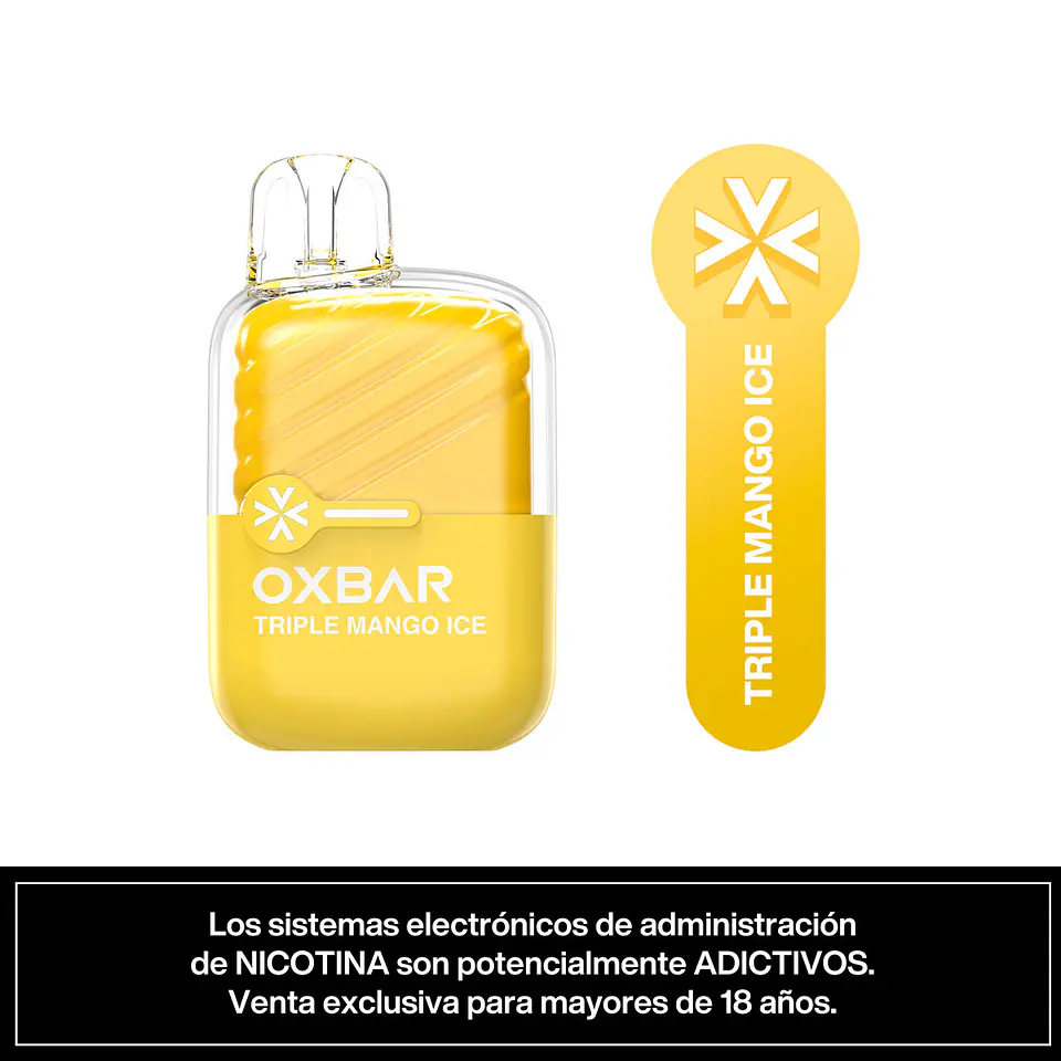 Vaper Desechable Oxbar Mini 2200 puff Mango Ice 3