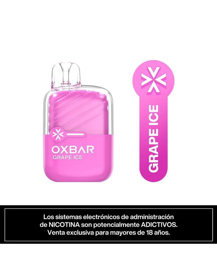 Vaper Desechable Oxbar Mini 2200 puff Grape Ice