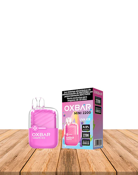 Vaper Desechable Oxbar Mini 2200 puff Grape Ice