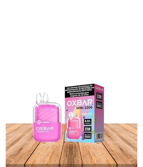 Vaper Desechable Oxbar Mini 2200 puff Grape Ice