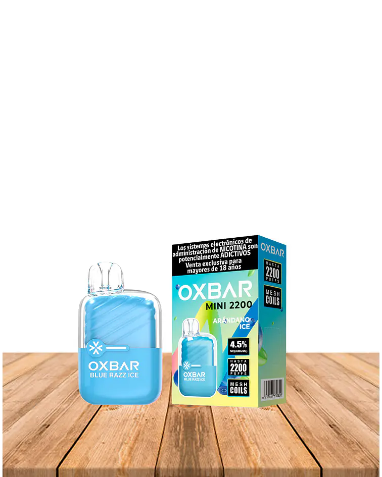 Vaper Desechable Oxbar Mini 2200 puff Arándano Ice