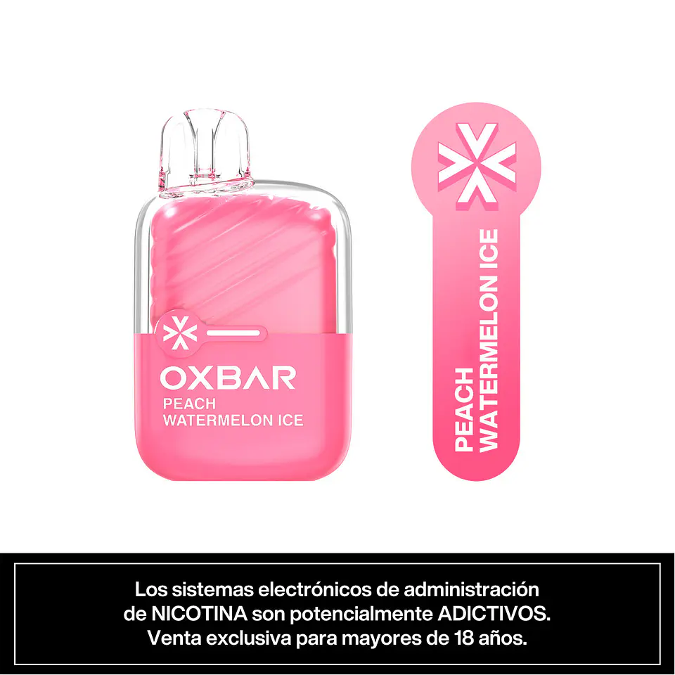 Vaper Desechable Oxbar Mini 2200 puff Sandía Durazno Ice 2