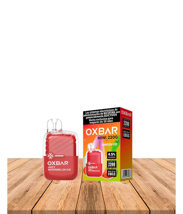 Vaper Desechable Oxbar Mini 2200 puff Sandía  Ice