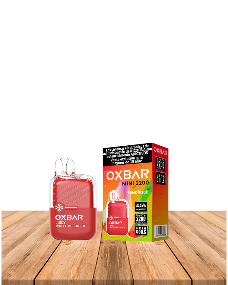 Vaper Desechable Oxbar Mini 2200 puff Sandía  Ice
