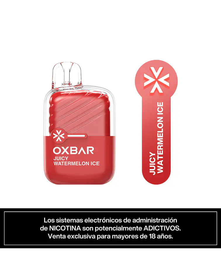 Vaper Desechable Oxbar Mini 2200 puff Sandía  Ice
