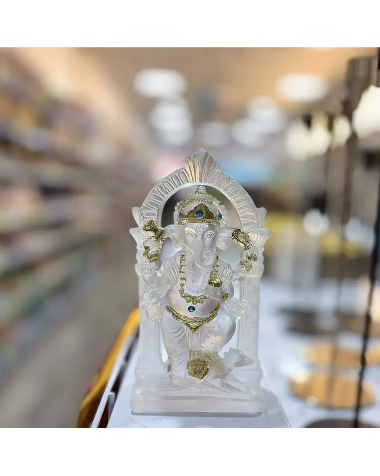 Figura Ganesha con Luz  15.5 cm