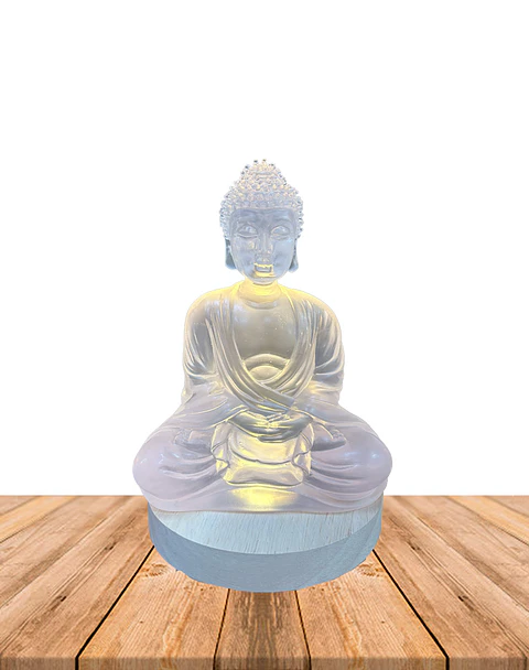 Figura Buda con Luz  17.5 cm