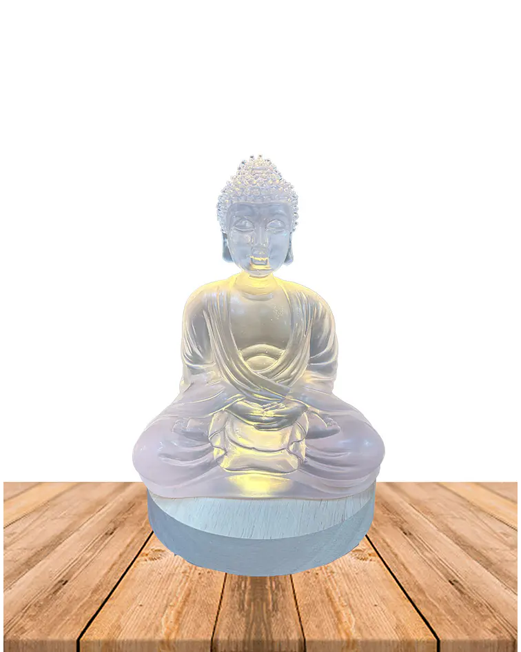 Figura Buda con Luz  17.5 cm