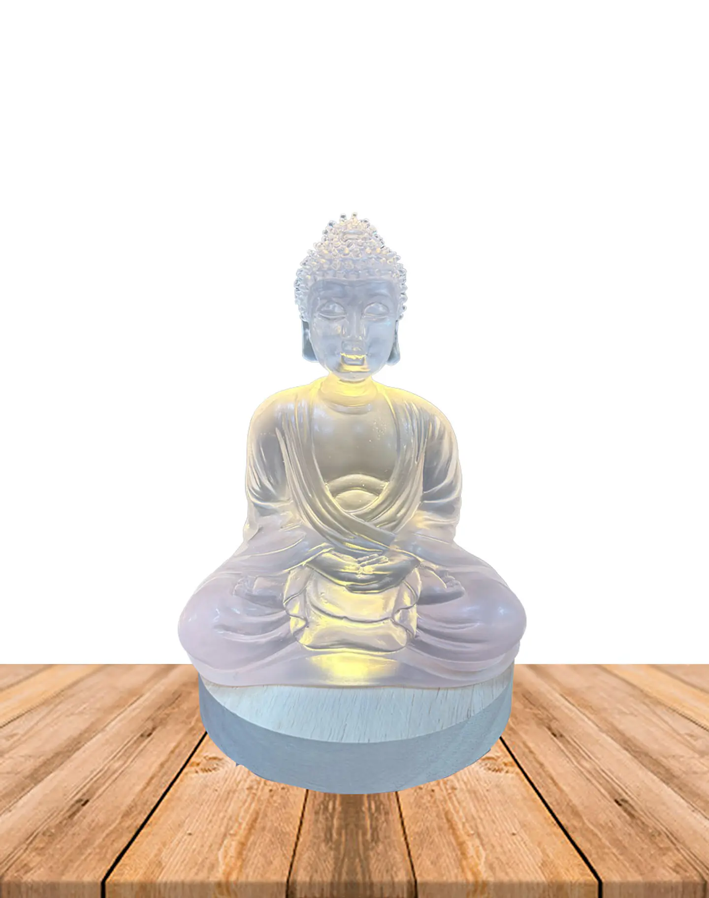 Figura Buda con Luz  17.5 cm 1