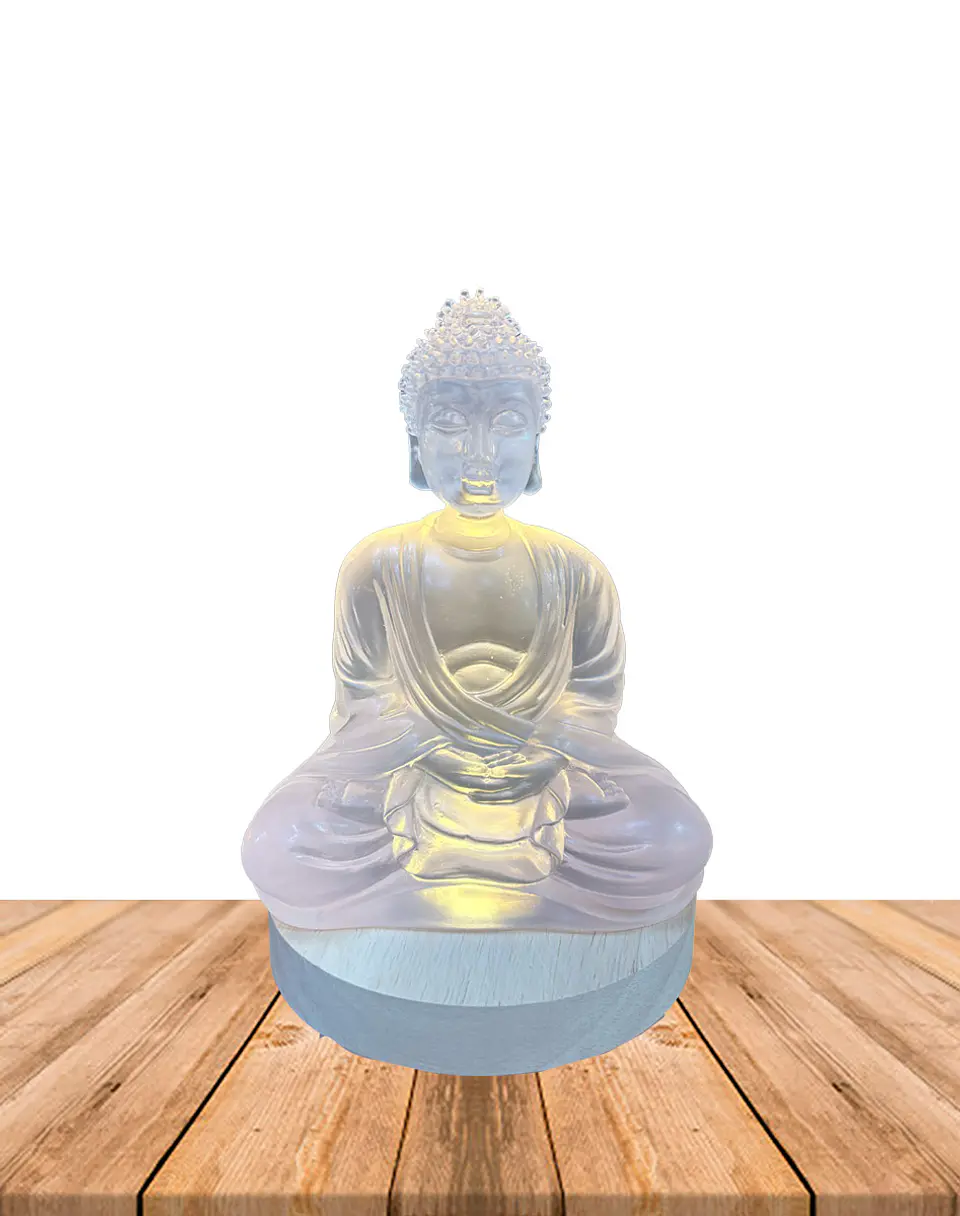 Figura Buda con Luz  17.5 cm 1