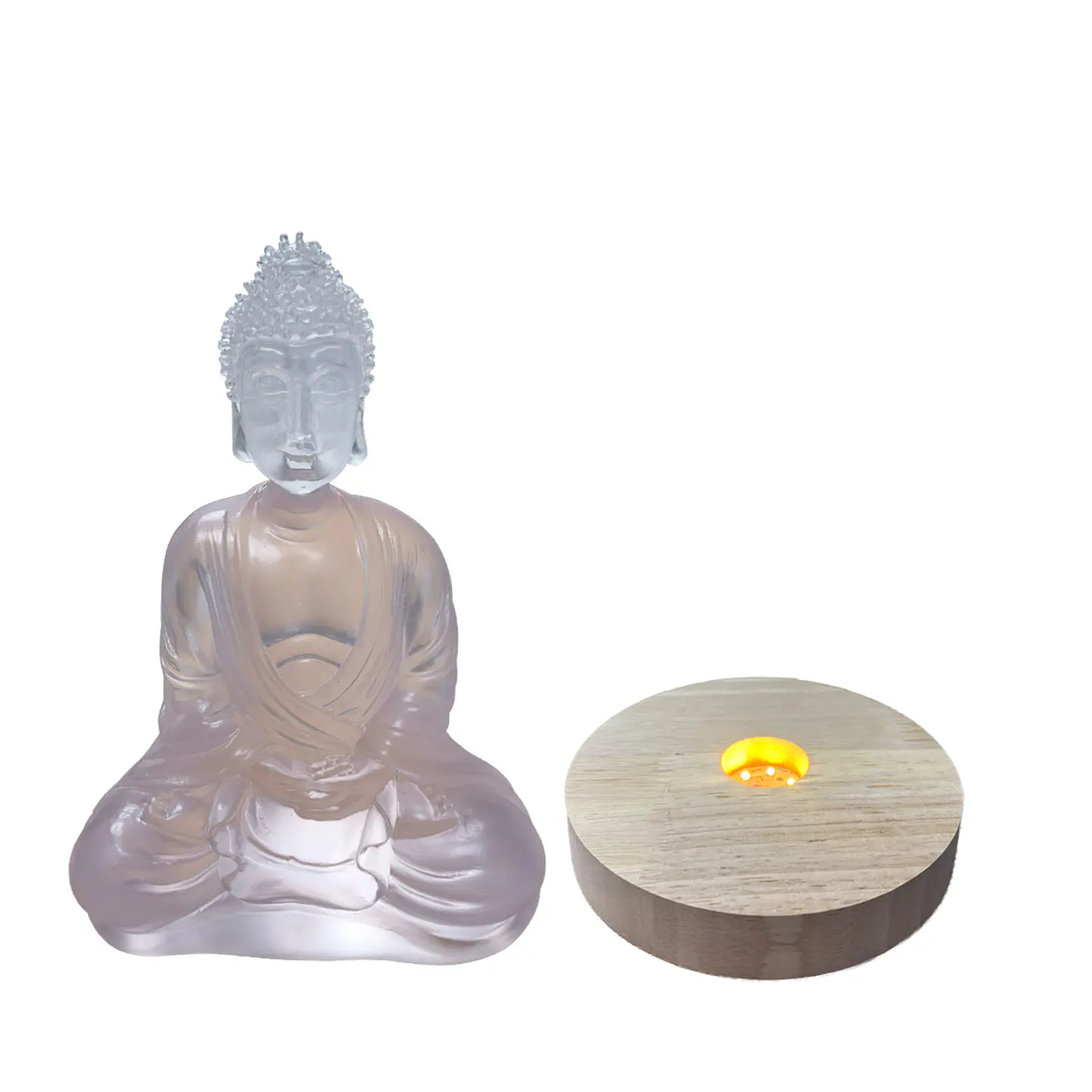 Figura Buda con Luz  17.5 cm 4
