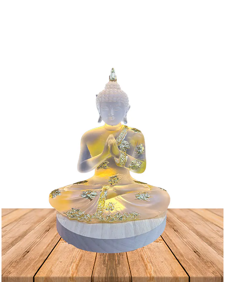 Figura Buda con Luz  21 cm