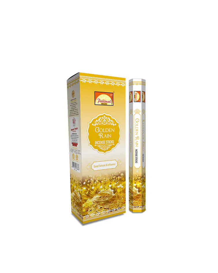 Incienso Formato Hexagonal Lluvia de Oro
