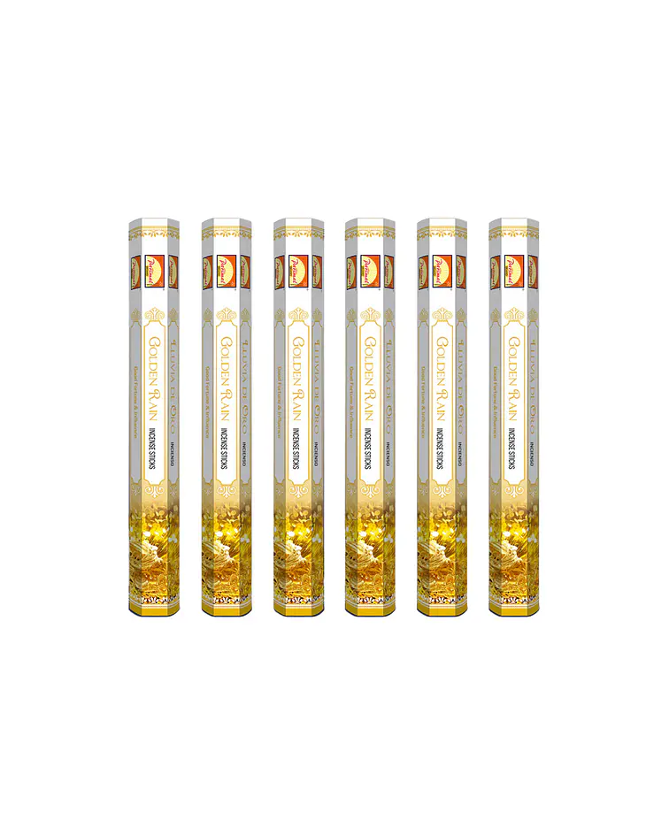 Incienso Formato Hexagonal Lluvia de Oro
