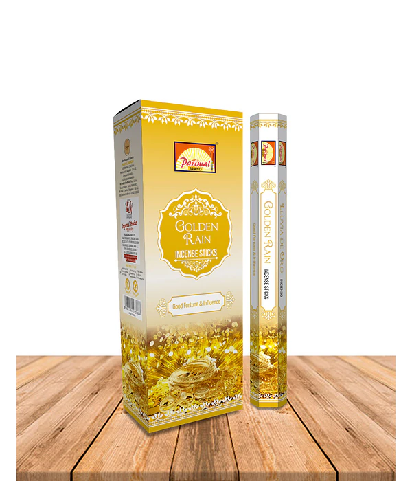 Incienso Formato Hexagonal Lluvia de Oro