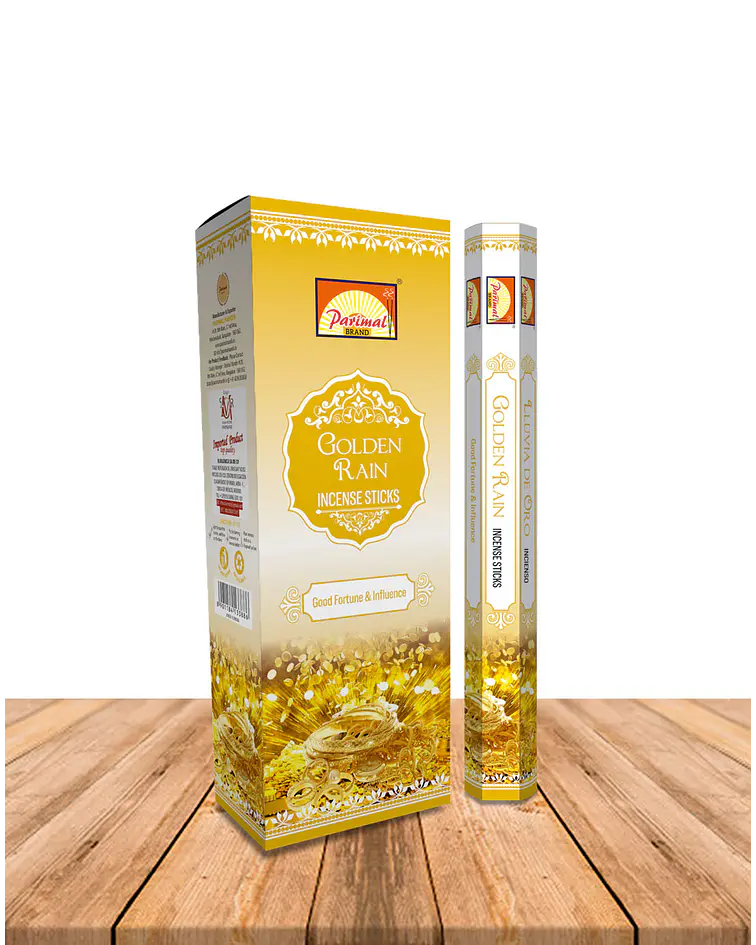 Incienso Formato Hexagonal Lluvia de Oro