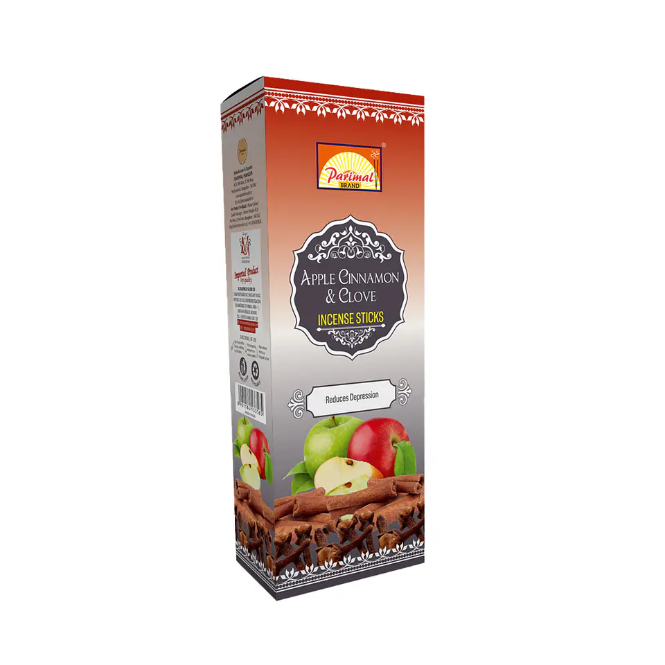 Incienso Formato Hexagonal Manzana Canela Clavo 2