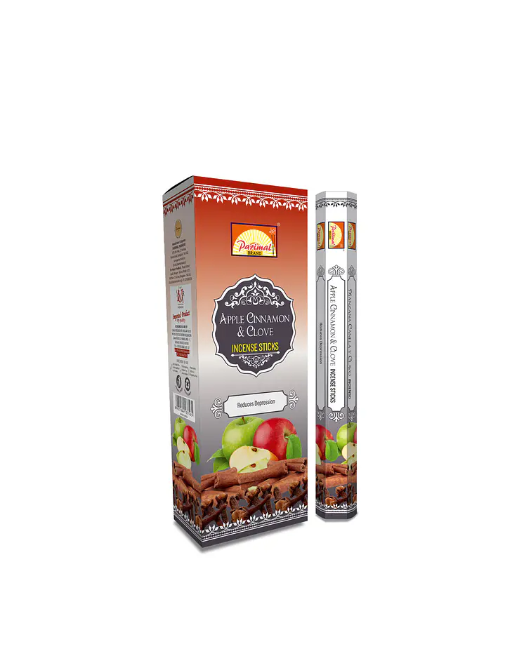 Incienso Formato Hexagonal Manzana Canela Clavo