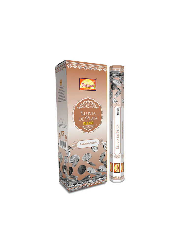 Incienso Formato Hexagonal Lluvia de Plata