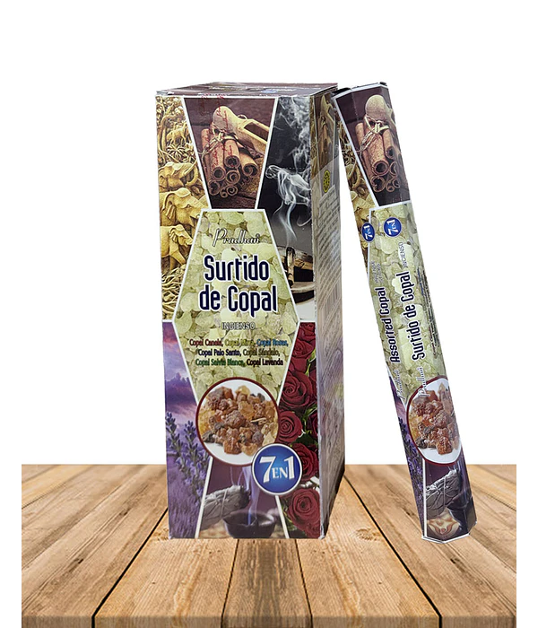 Incienso Formato Hexagonal 7 en 1 Surtido de Copal