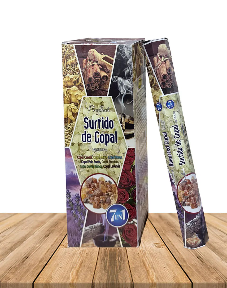 Incienso Formato Hexagonal 7 en 1 Surtido de Copal 1