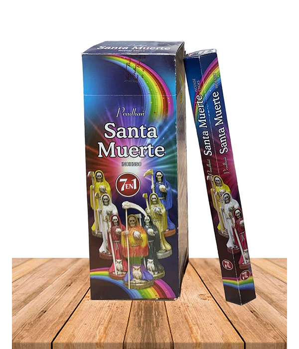Incienso Formato Hexagonal 7 en 1 Santa Muerte