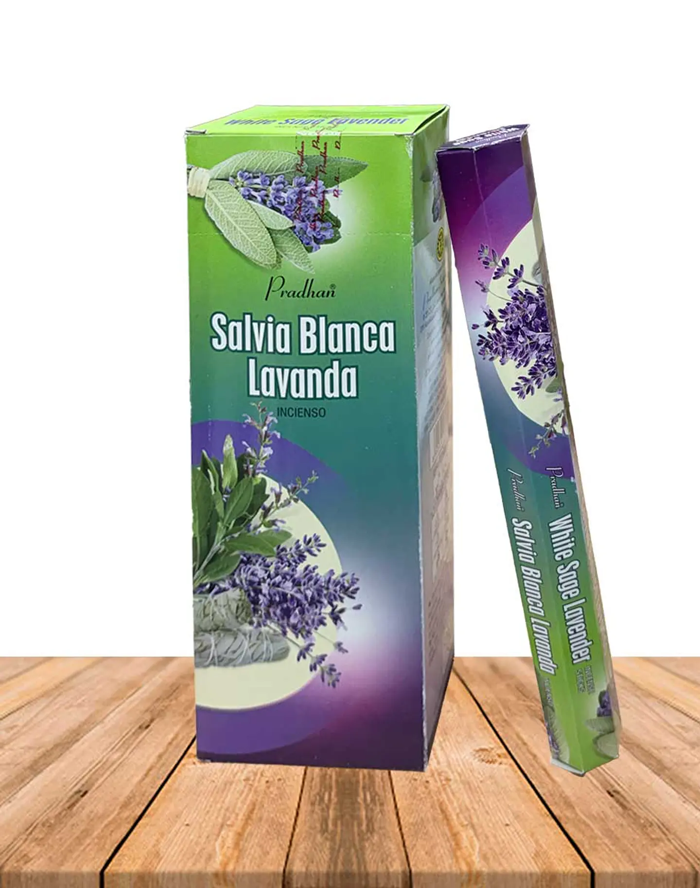 Incienso Formato Hexagonal Salvia Blanca Lavanda 1
