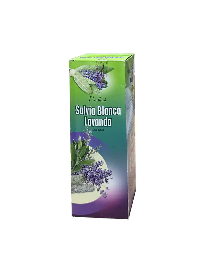 Incienso Formato Hexagonal Salvia Blanca Lavanda