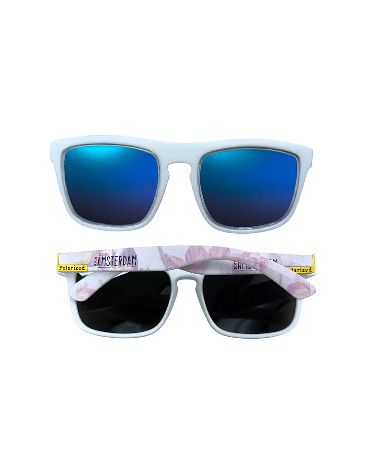 Gafas De Sol Rolling Amsterdam Polarizado Blanco.