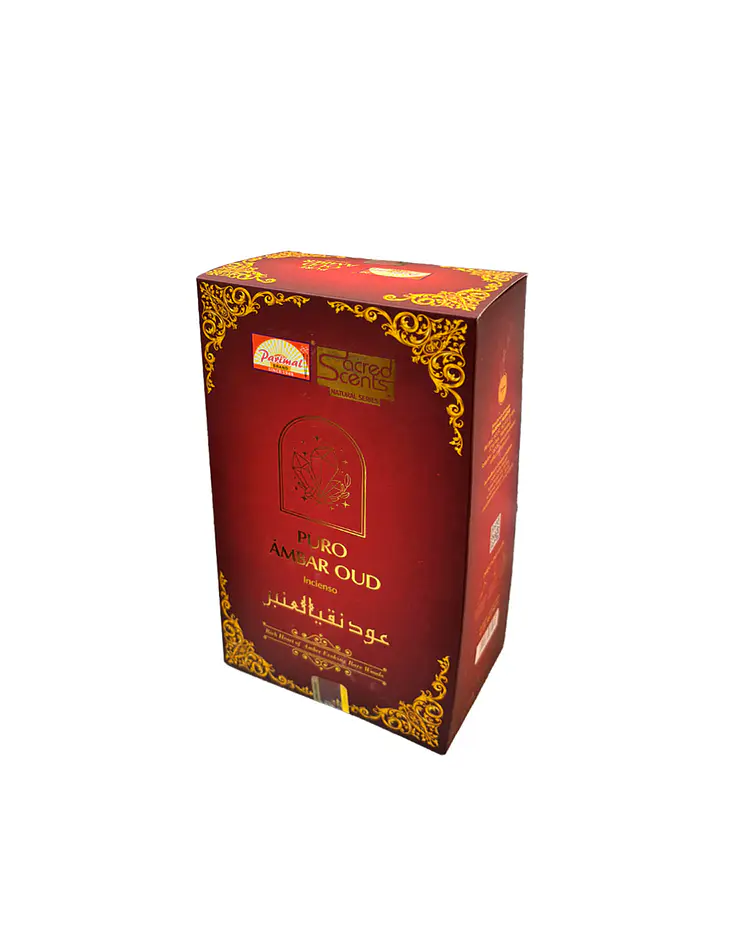 Incienso Parimal Sacred Scents Pure Ambar Oud 15Gr