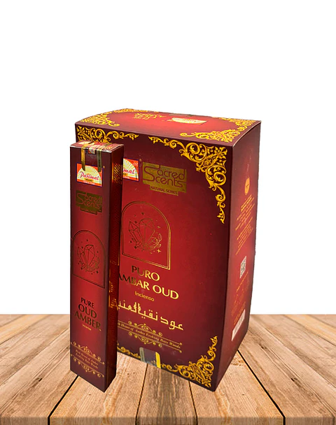 Incienso Parimal Sacred Scents Pure Ambar Oud 15Gr