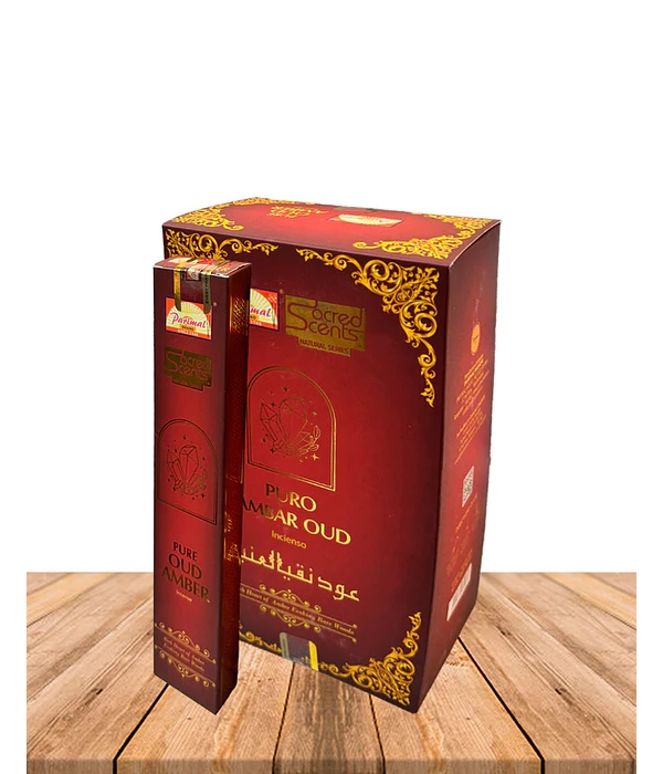 Incienso Parimal Sacred Scents Pure Ambar Oud 15Gr