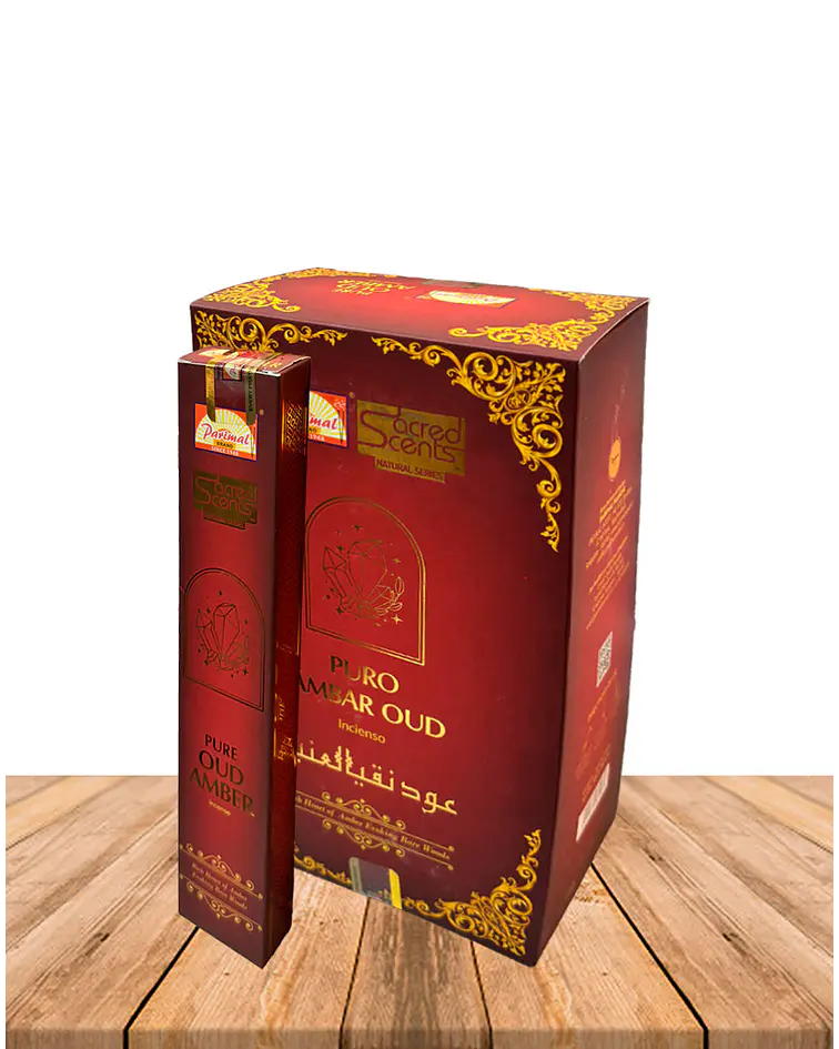 Incienso Parimal Sacred Scents Pure Ambar Oud 15Gr