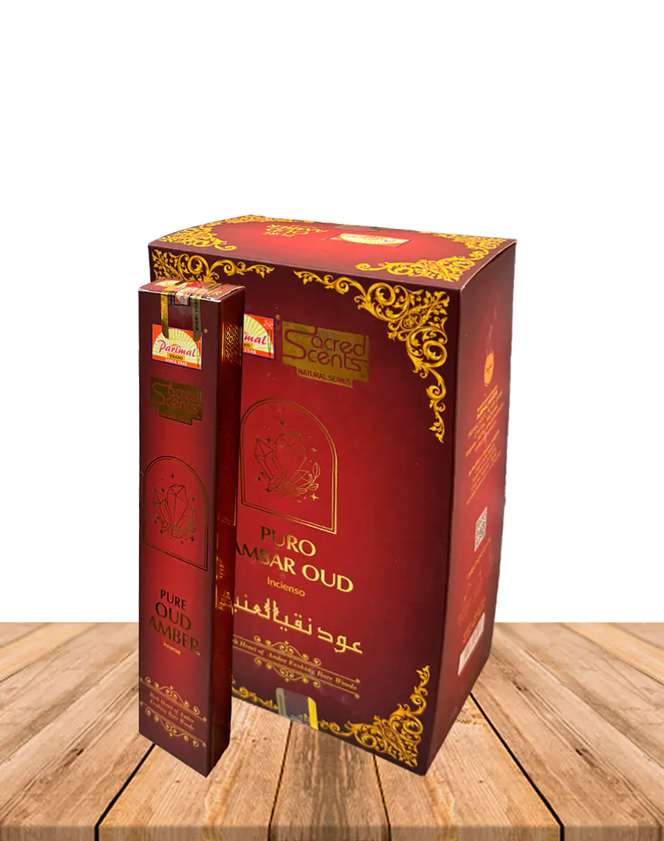 Incienso Parimal Sacred Scents Pure Ambar Oud 15Gr 1