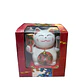 Gato de la Fortuna Solar Blanco Grande JI25-127 - Miniatura 4