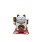 Gato de la Fortuna Solar Blanco Grande JI25-127 - Miniatura 3
