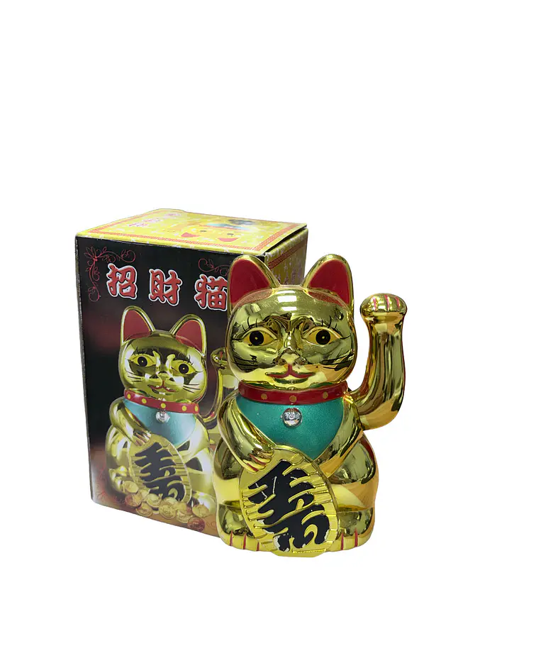 Gato de la Fortuna Dorada JI25-126