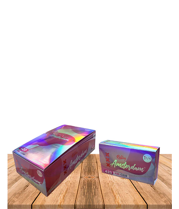 Papel Rolling Amsterdam 420  Celulosa + Celulosa Pink