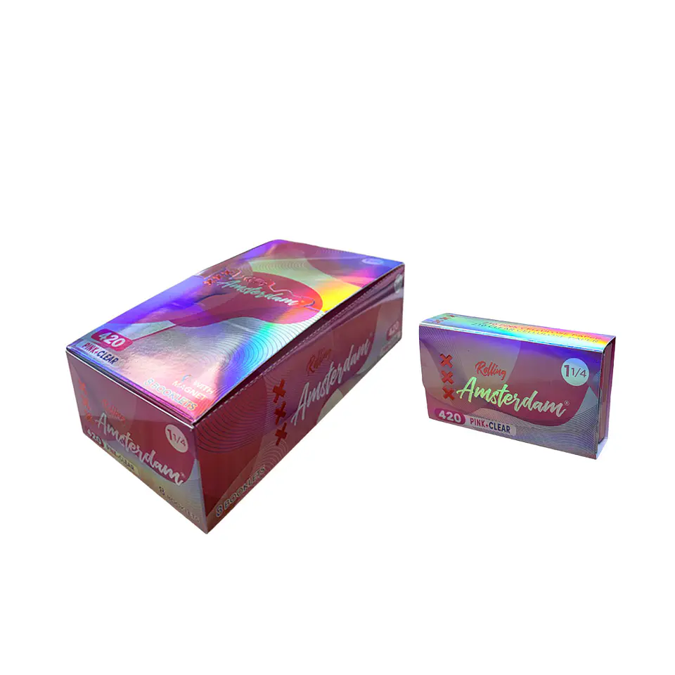 Papel Rolling Amsterdam 420  Celulosa + Celulosa Pink 5