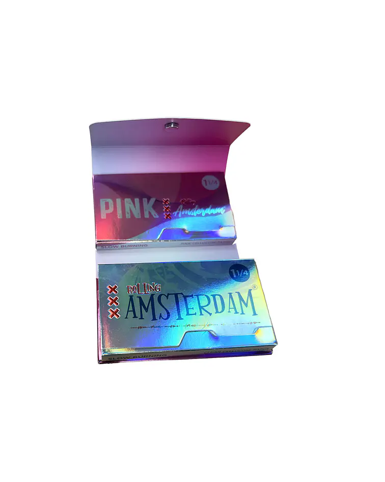 Papel Rolling Amsterdam 420  Celulosa + Celulosa Pink