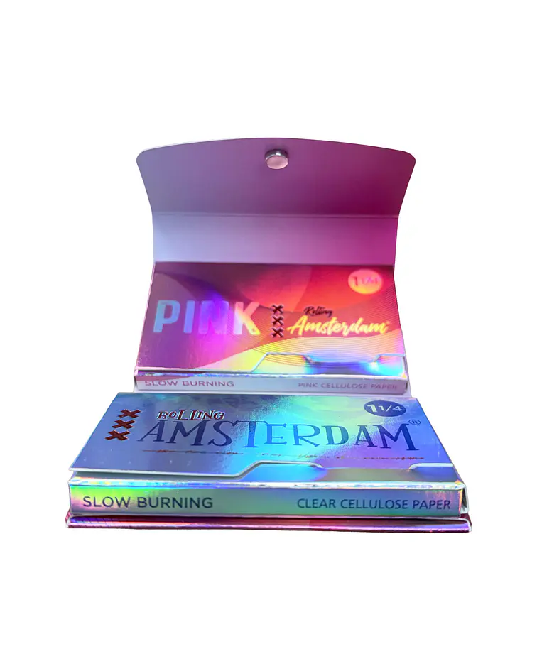 Papel Rolling Amsterdam 420  Celulosa + Celulosa Pink