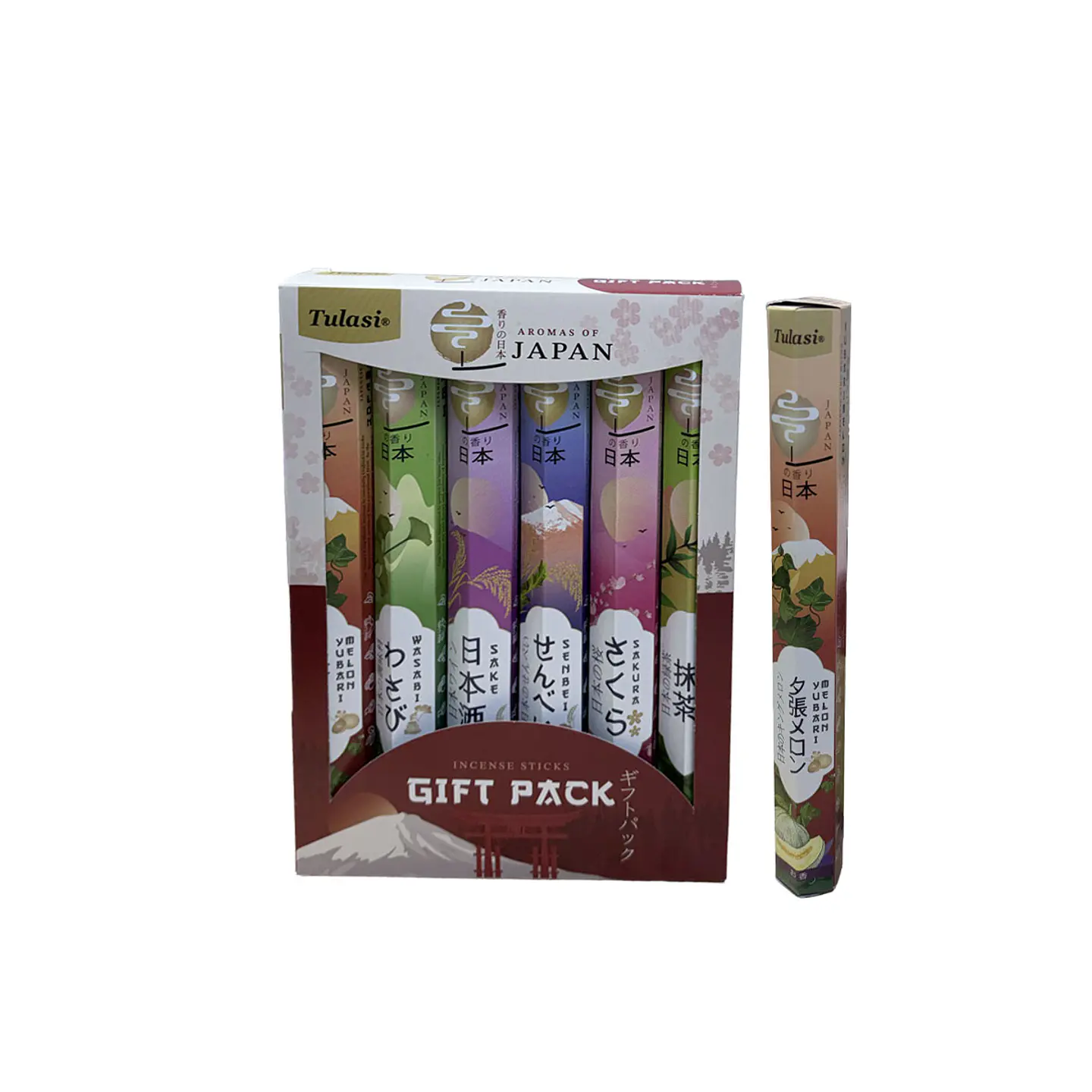 Incienso Tulasi hexagonal Pack Aromas de Japon  4