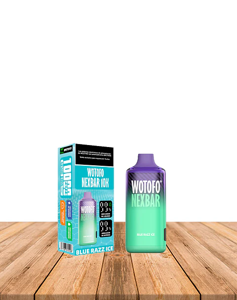 Vaper Desechable Nexbar  10000 puf Blue razz Ice