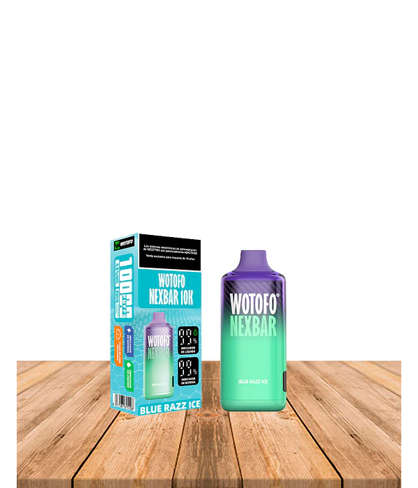 Vaper Desechable Nexbar  10000 puf Blue razz Ice