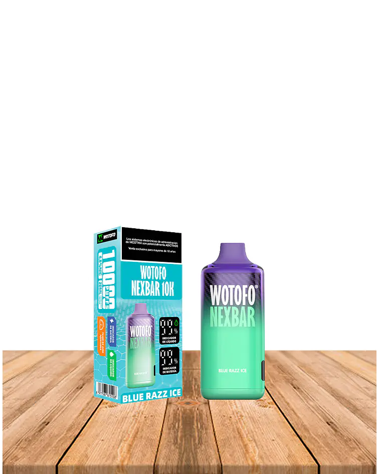 Vaper Desechable Nexbar  10000 puf Blue razz Ice