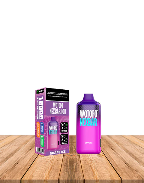 Vaper Desechable Nexbar  10000 puff Grapeice