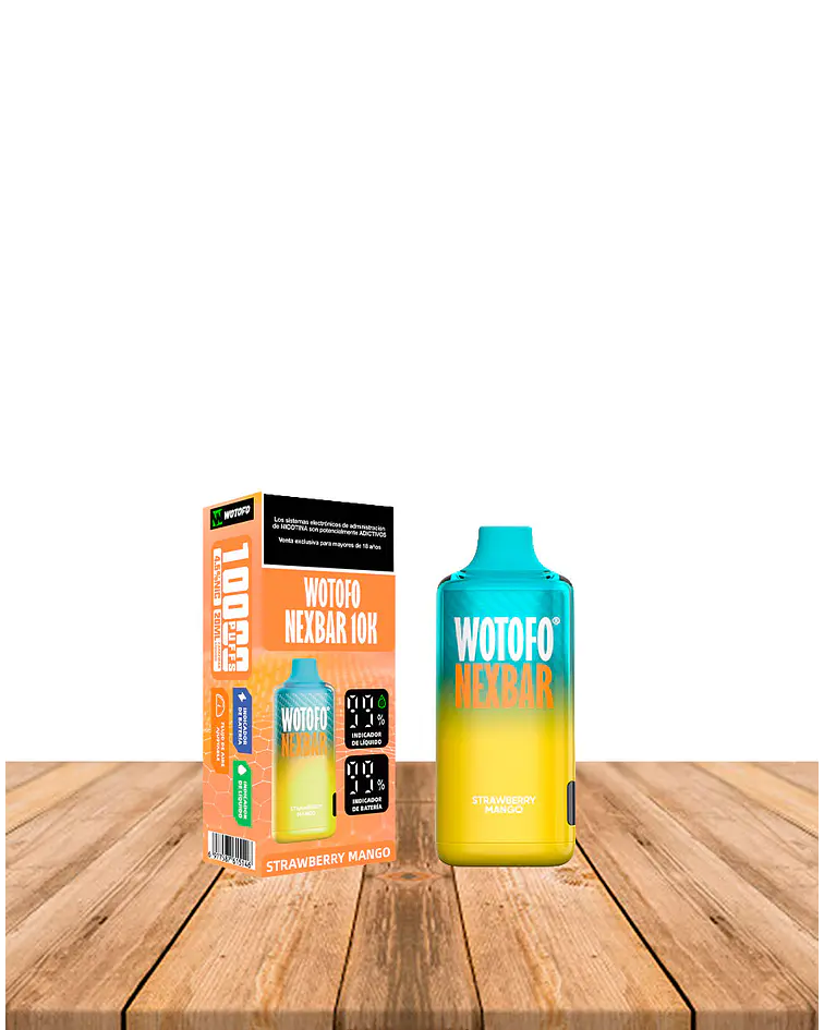 Vaper Desechable Nexbar  10000 puff Strawberry Mango